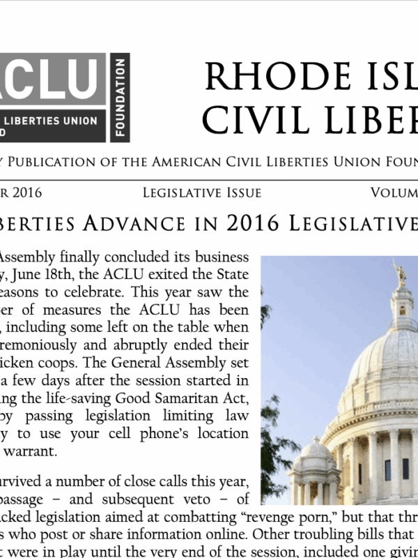 NEWSLETTER - 2016 - Legislative