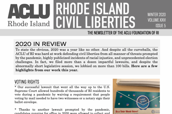 NEWSLETTER - 2020 - Winter