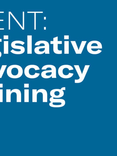 Event: Legislative Advocacy Training