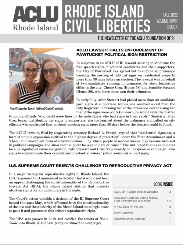 fall newsletter