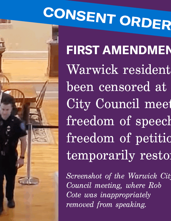 Consent Order Filed in Cote v. Travis