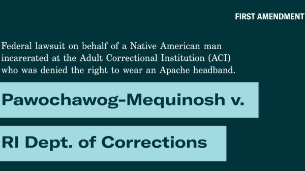 Pawochawog-Mequinosh v. RI Dept. of Corrections