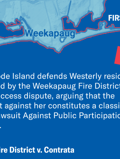 ACLU Defends Westerly Resident Sued by Fire District for Defending Public Access to the Shore