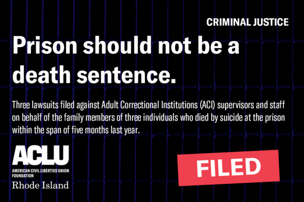 Lawsuit Filed: Deaths at the ACI