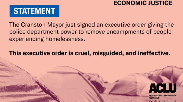ACLU of RI's Statement on Cranston Mayor's Executive Order