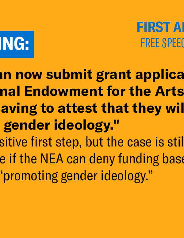 In Response to ACLU Lawsuit, National Endowment for the Arts Removes Certification Requirement on Funding Applications