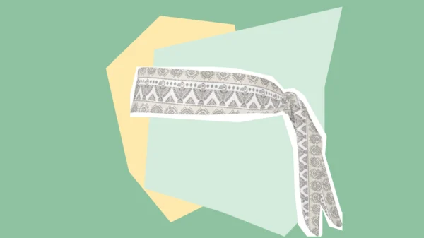 Light green graphic showing the plaintiff’s Apache headband