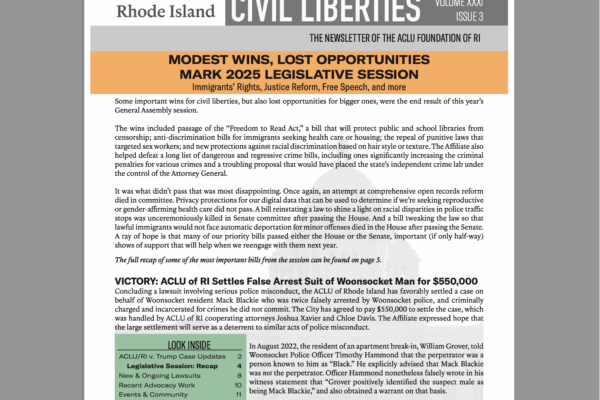 Front page of 2025 Summer newsletter.
