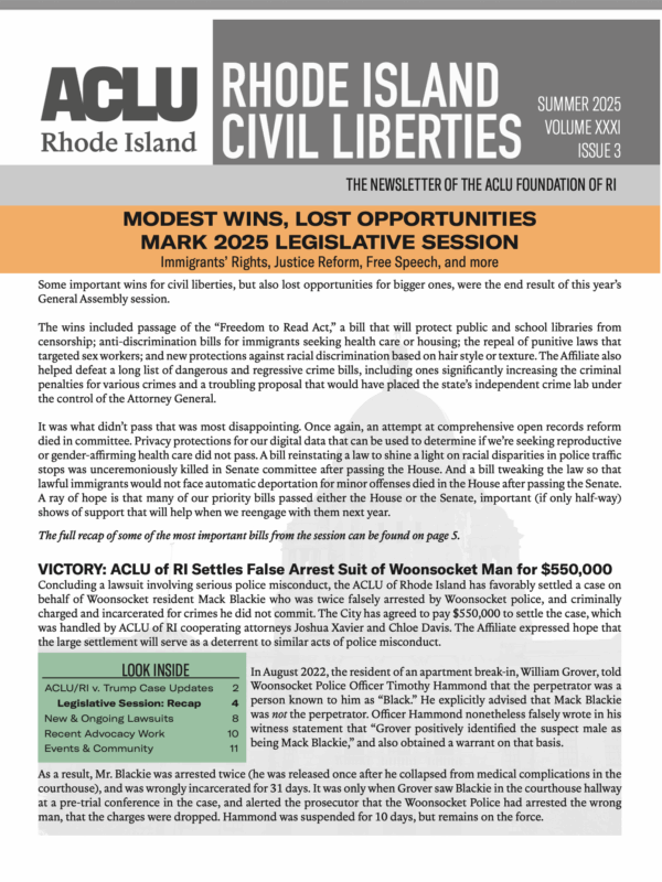Front page of 2025 Summer newsletter.
