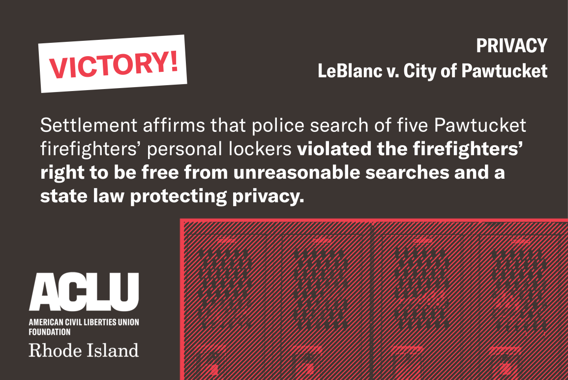 LeBlanc v City of Pawtucket Settled