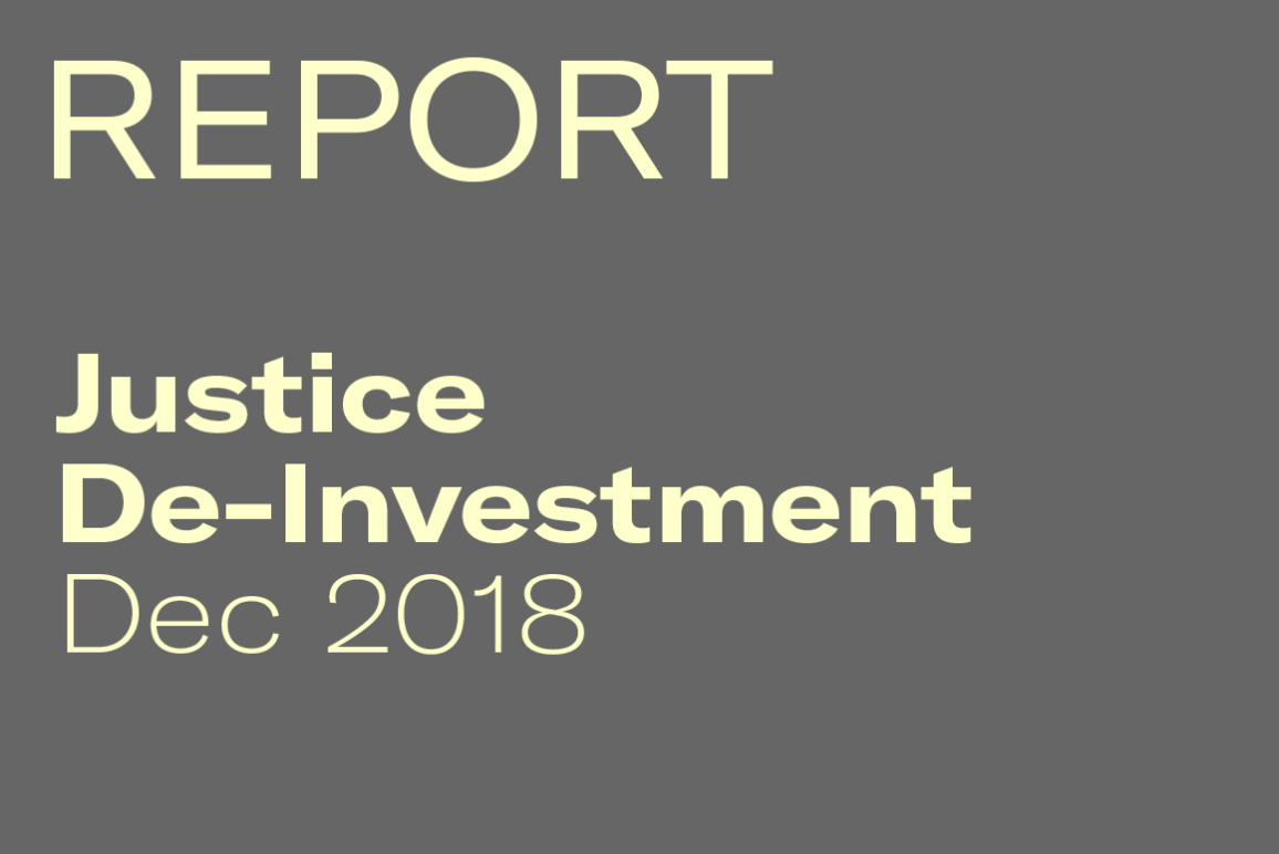 Justice De-Investment Report (Dec 2018)