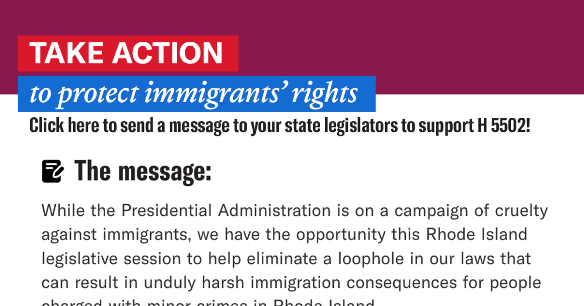 Help protect immigrants from excessively harsh penalties