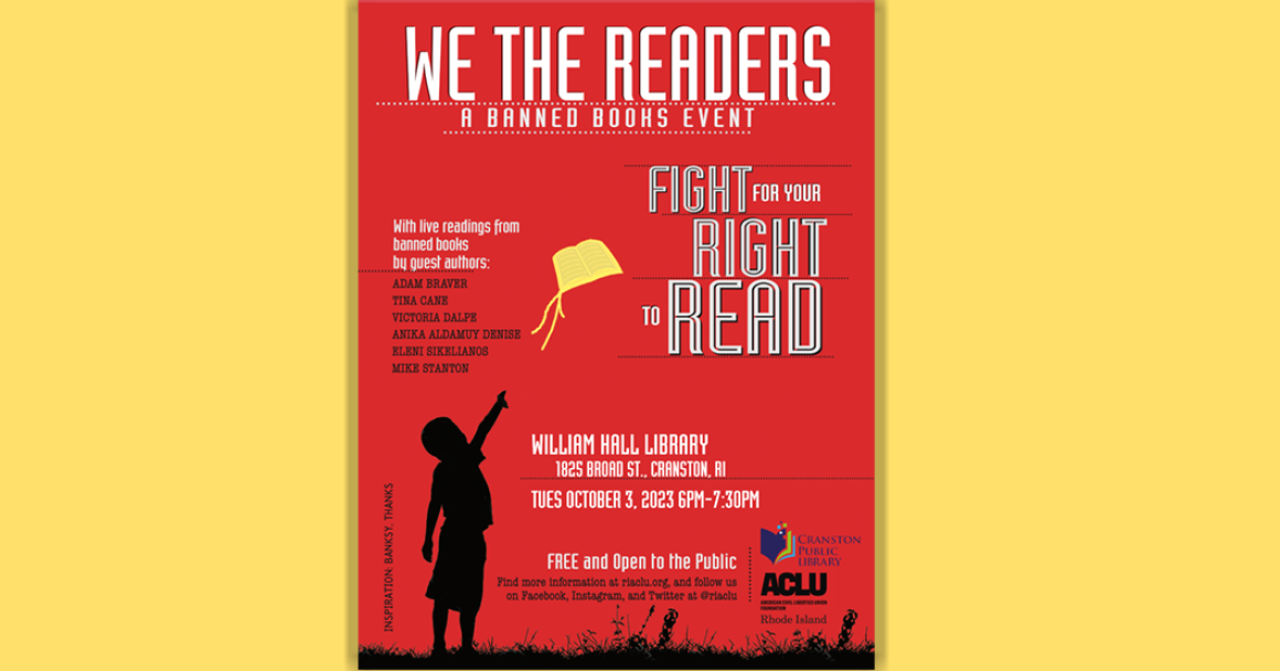 Banned Books Event on October 3