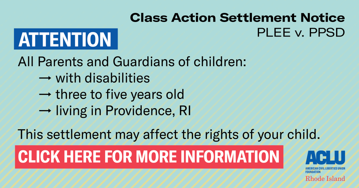PLEE v. PPSD Notice for Parents/Guardians