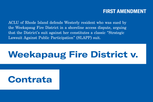 Weekapaug Fire District v. Contrata