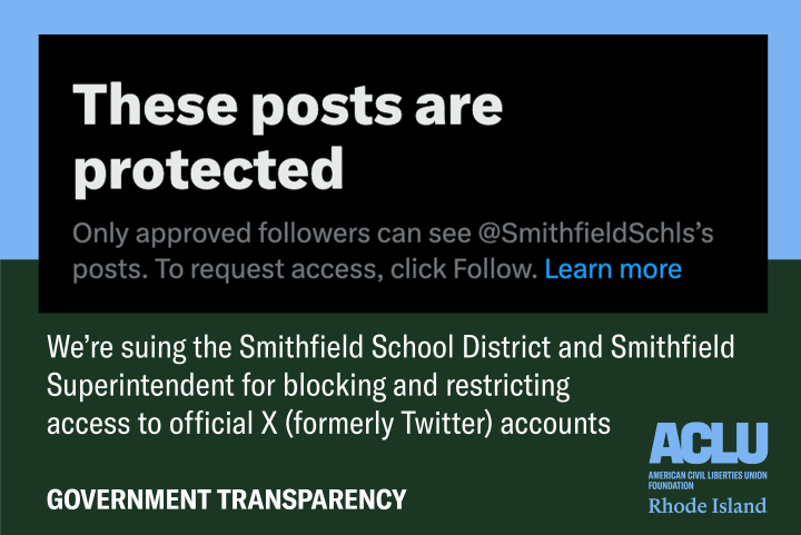 ACLU Sues Over Social Media Censorship by Smithfield School District ACLU Sues Over Social Media Censorship by Smithfield School District
