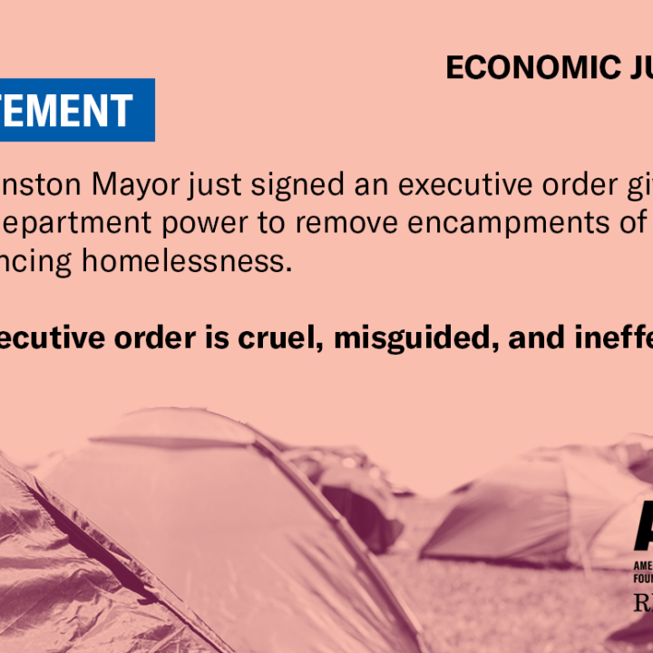 ACLU of RI's Statement on Cranston Mayor's Executive Order